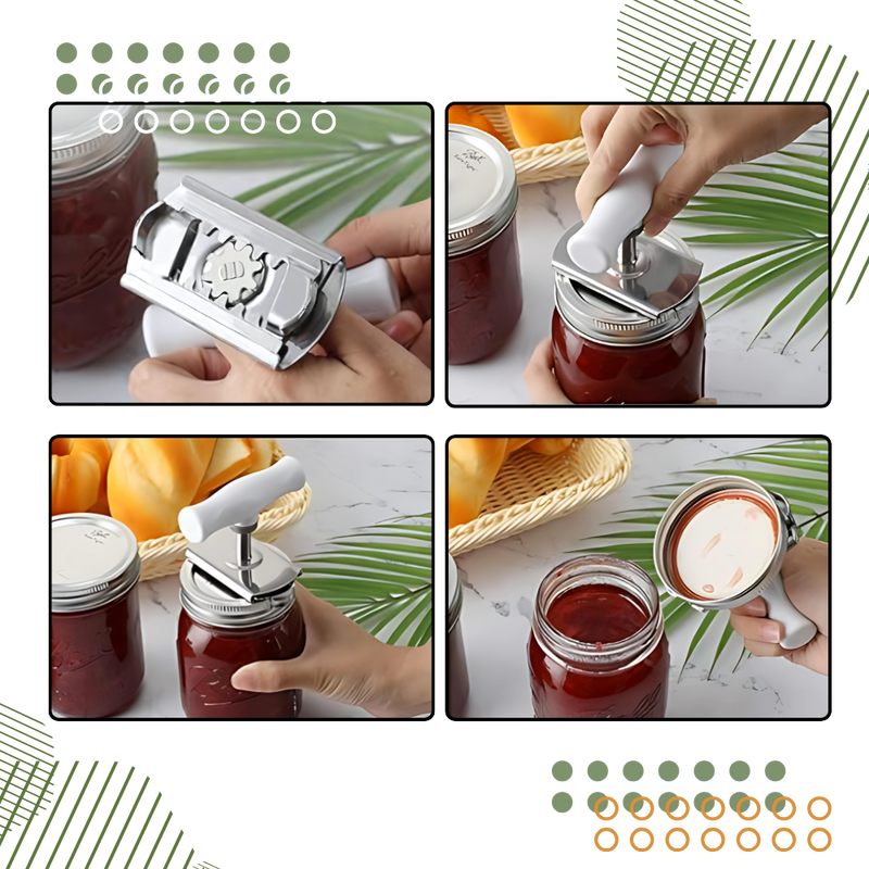 Ouvre-bocal en acier inoxydable