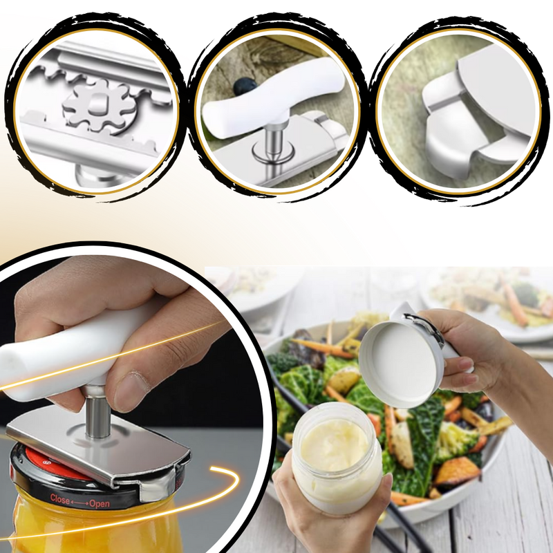 Ouvre-bocal en acier inoxydable