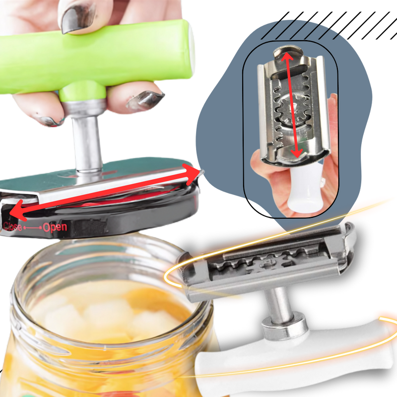 Ouvre-bocal en acier inoxydable