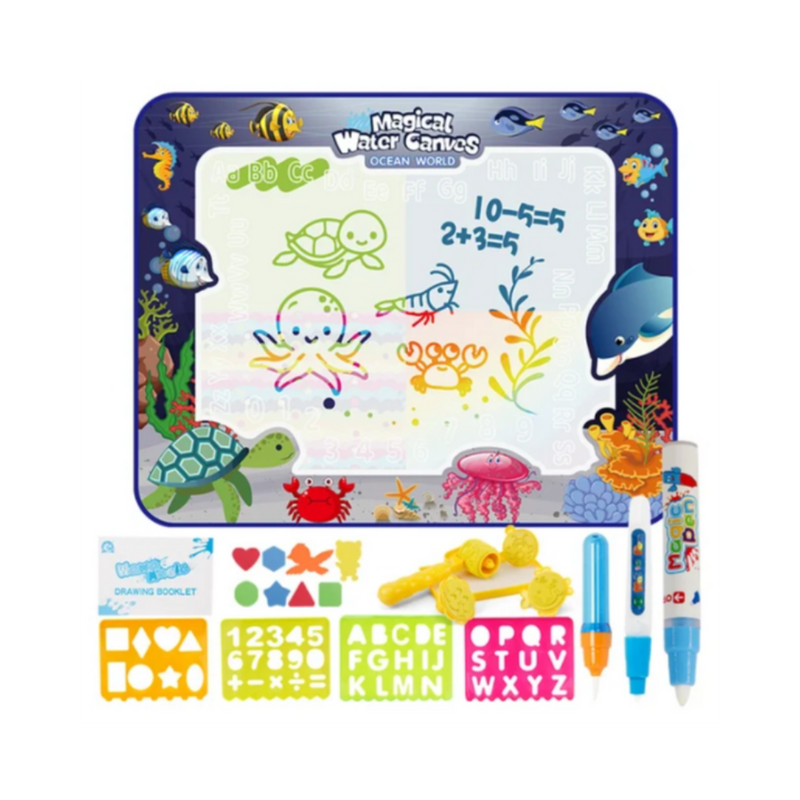 Tapis de gribouillage stimulant à l'eau