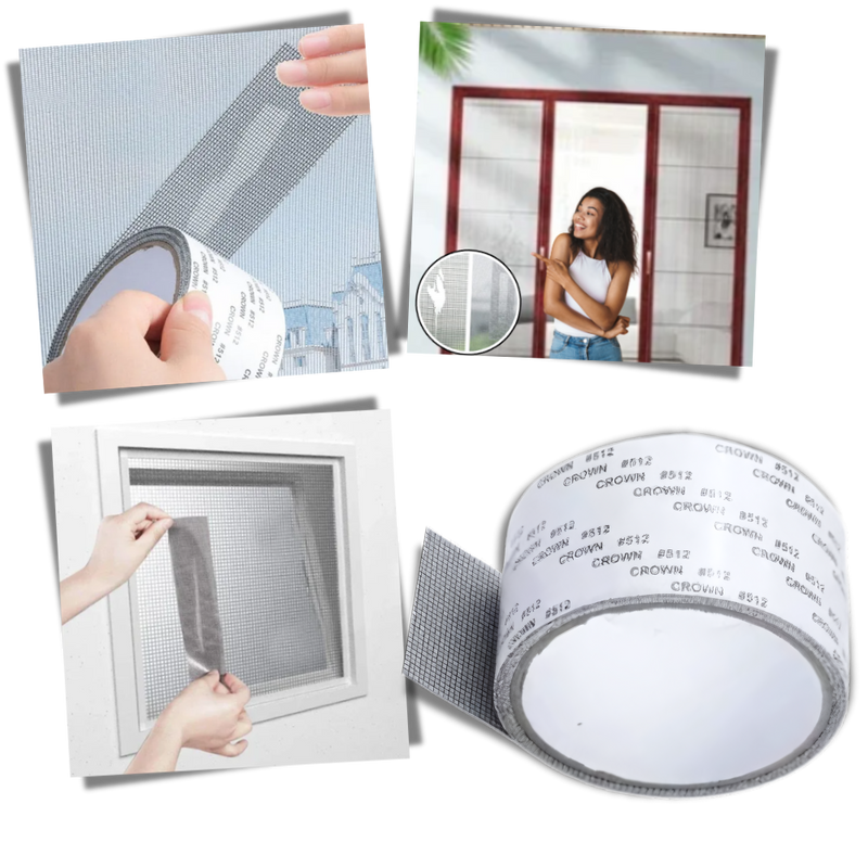 Ruban de réparation pour moustiquaire à forte adhérence