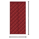 Rideau de porte élégant et thermiquement efficace