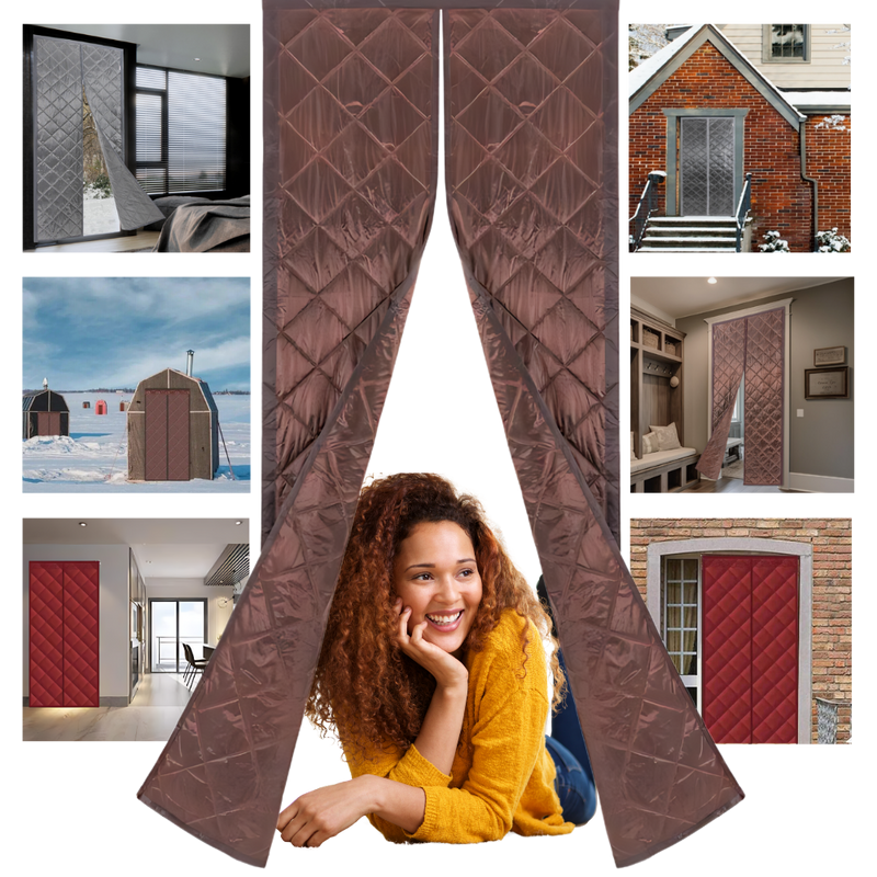 Rideau de porte élégant et thermiquement efficace