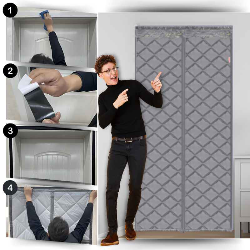 Rideau de porte élégant et thermiquement efficace