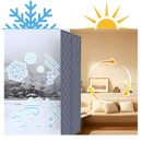 Rideau de porte élégant et thermiquement efficace