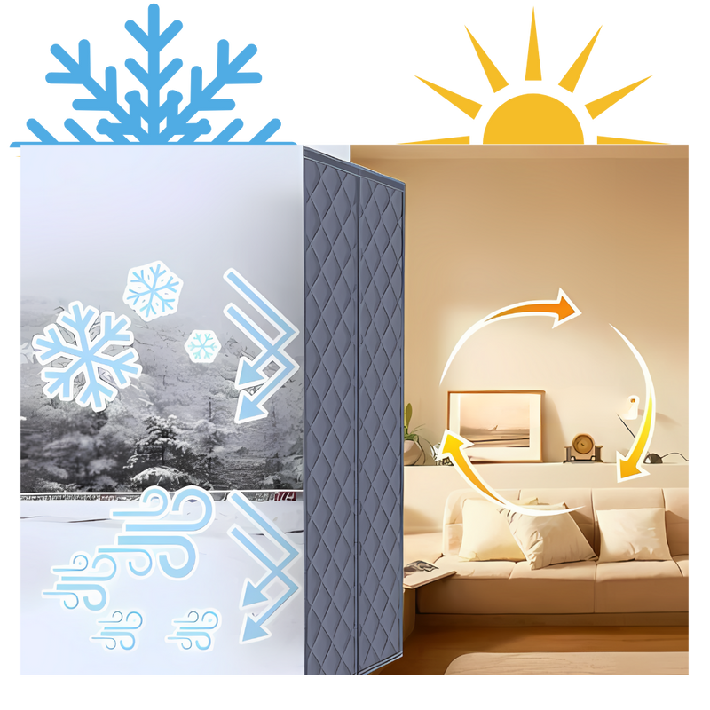 Rideau de porte élégant et thermiquement efficace