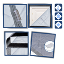 Rideau de porte élégant et thermiquement efficace