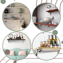 Support pour table rabattable à fixation murale