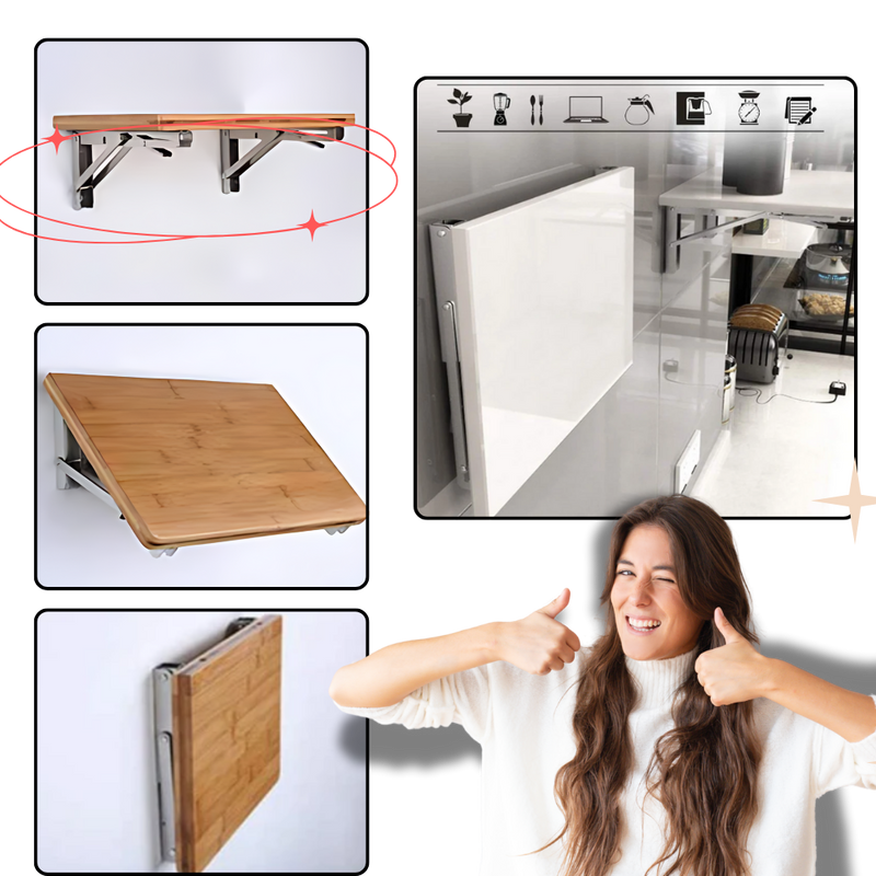 Support pour table rabattable à fixation murale