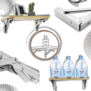 Support pour table rabattable à fixation murale