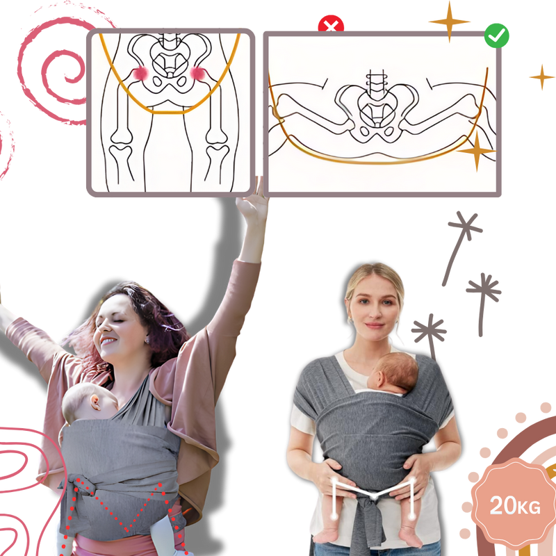 Porte-bébé ergonomique et respirant