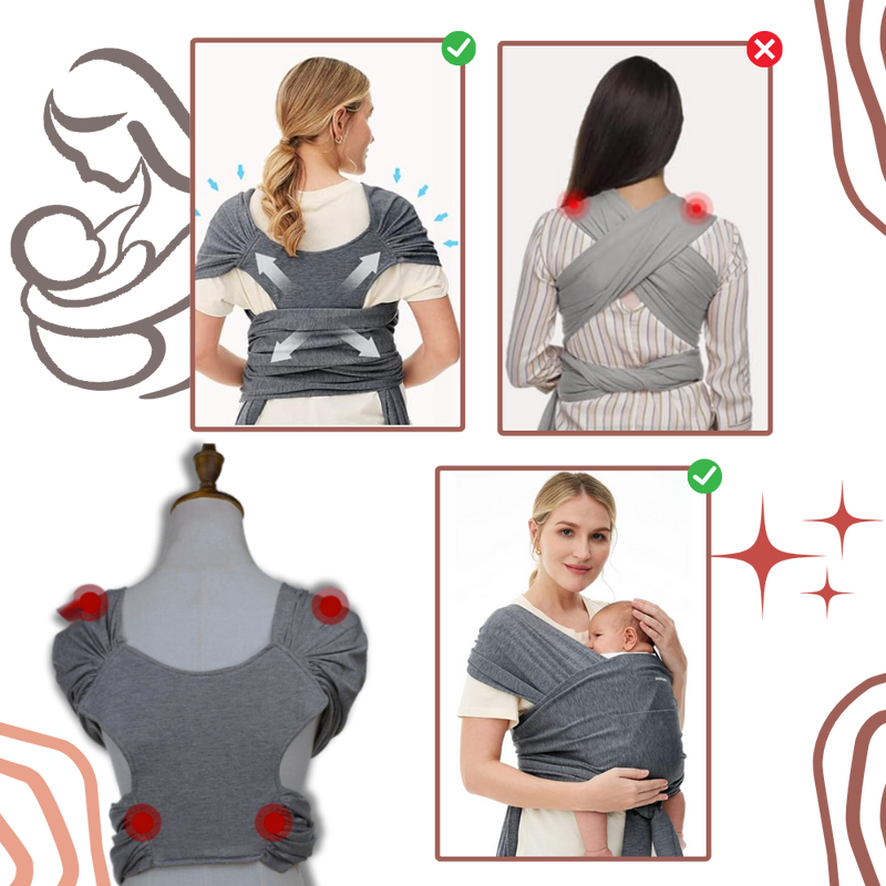 Porte-bébé ergonomique et respirant