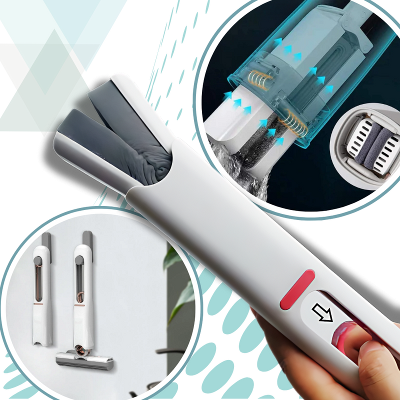 Vadrouille à tête pivotante et à essorage automatique