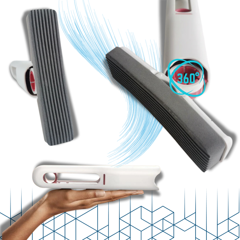 Vadrouille à tête pivotante et à essorage automatique