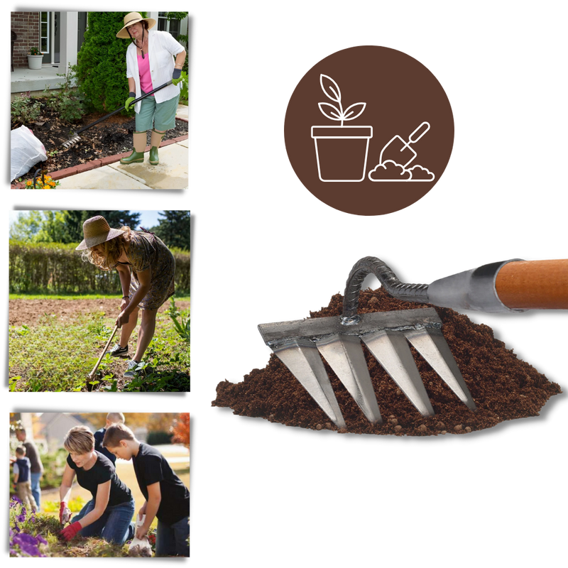 Scarificateur de jardin rapide