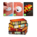 Lampe intemporelle livres empilés