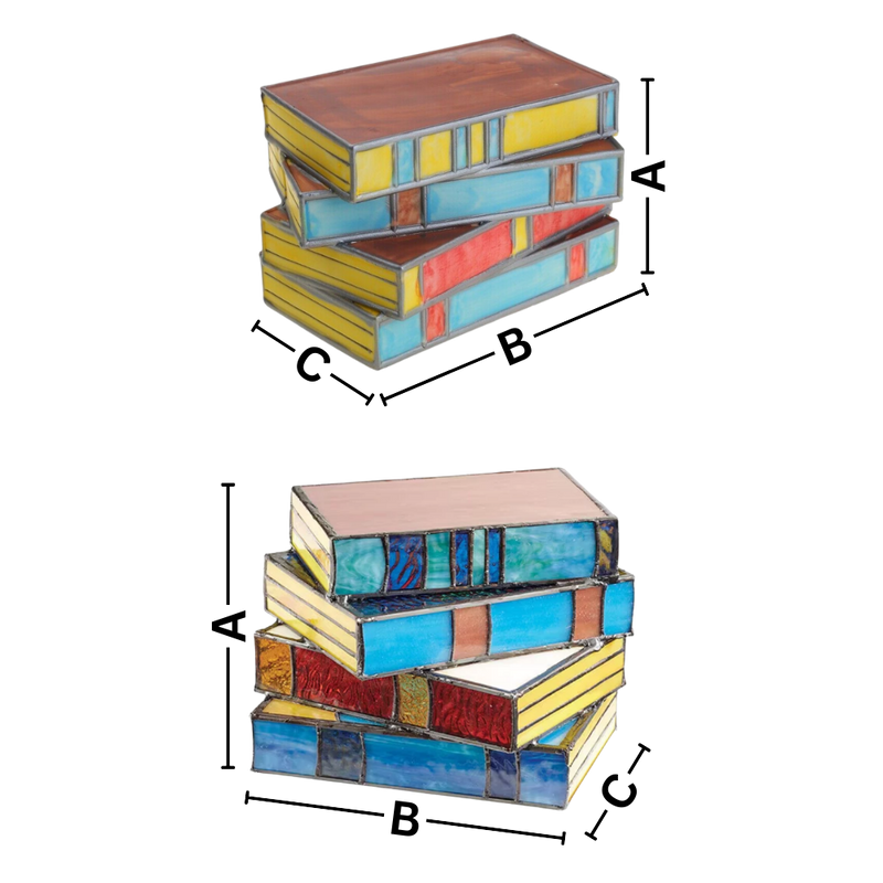 Lampe intemporelle livres empilés