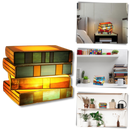 Lampe intemporelle livres empilés