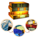 Lampe intemporelle livres empilés