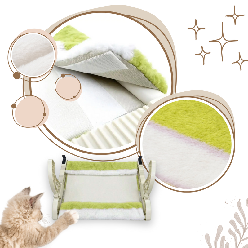 Lit pour chat et perchoir de fenêtre sans outil