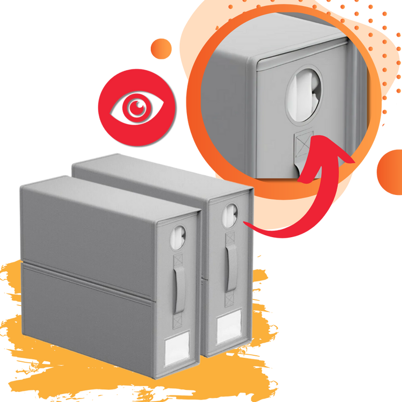 Organisateur cubique à fenêtre transparente