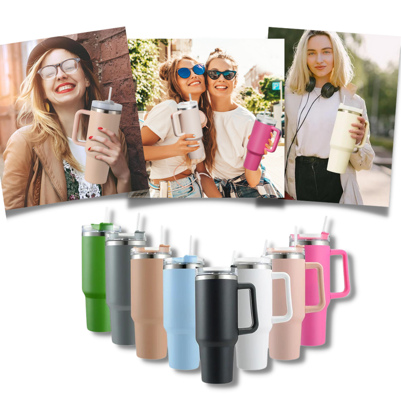 Mug Grande Capacité pour voiture avec Poignée