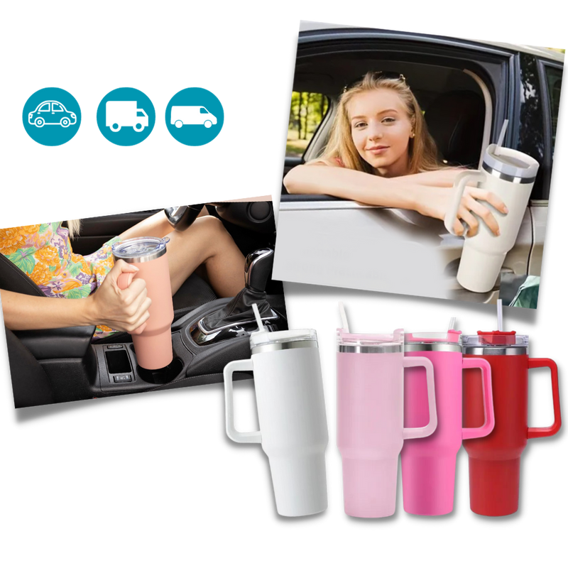 Mug Grande Capacité pour voiture avec Poignée