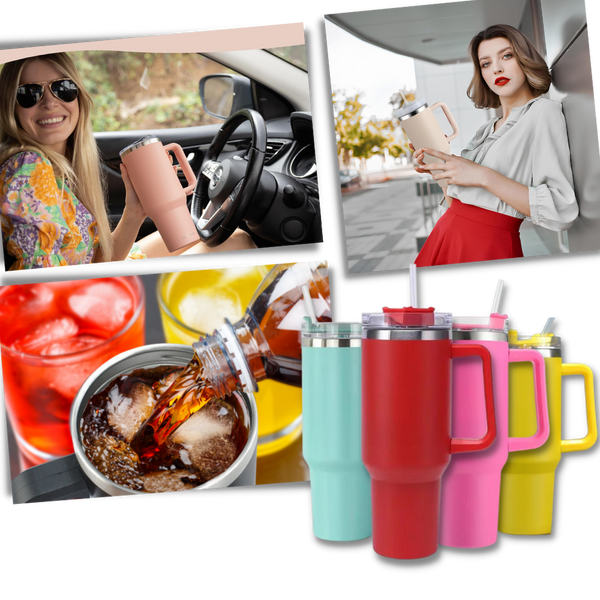 Mug Grande Capacité pour voiture avec Poignée