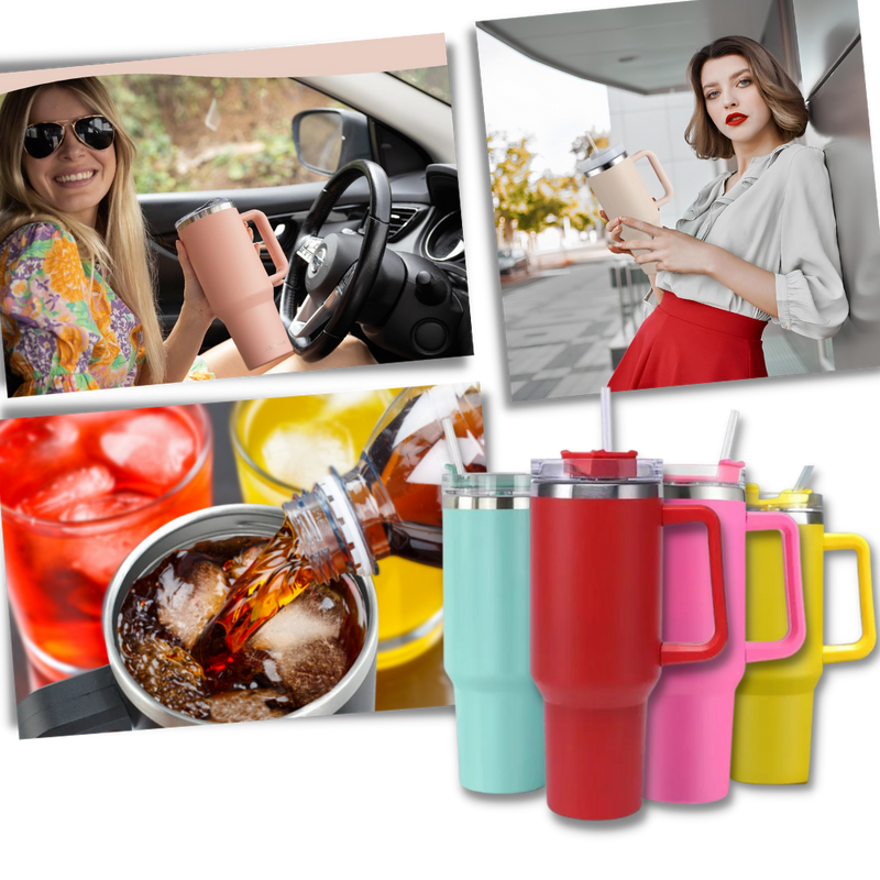 Mug Grande Capacité pour voiture avec Poignée