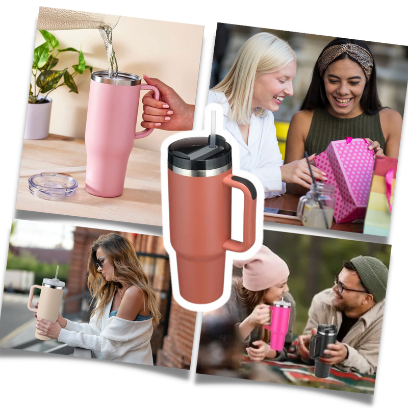 Mug Grande Capacité pour voiture avec Poignée