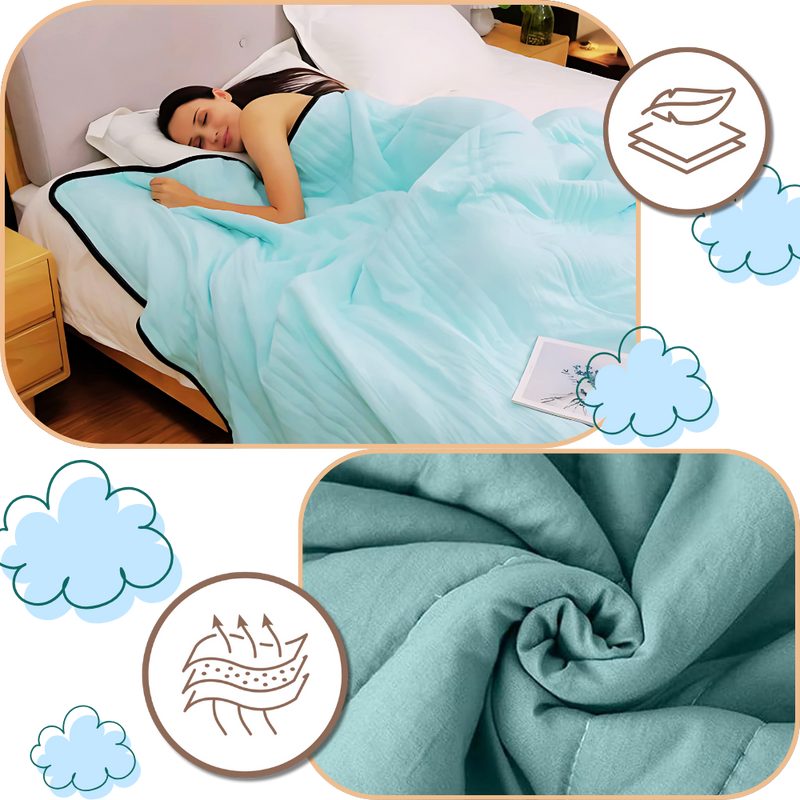 Couverture rafraîchissante et relaxante