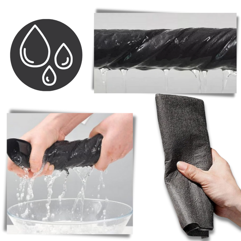 Chiffon de nettoyage en microfibre épaissie ultra-absorbante