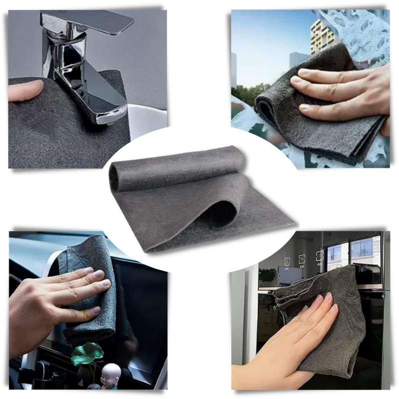 Chiffon de nettoyage en microfibre épaissie ultra-absorbante