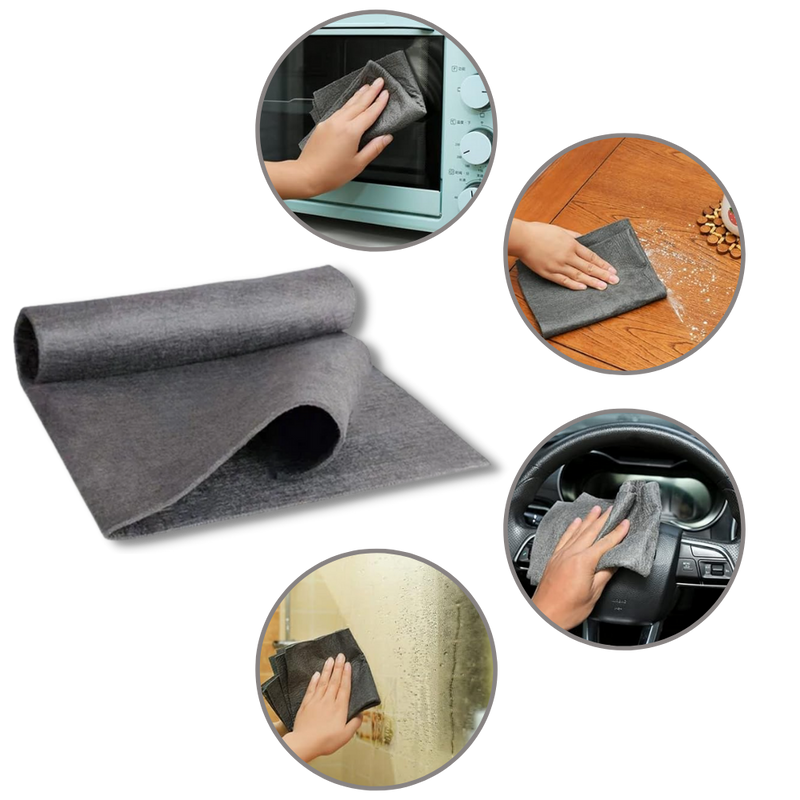 Chiffon de nettoyage en microfibre épaissie ultra-absorbante