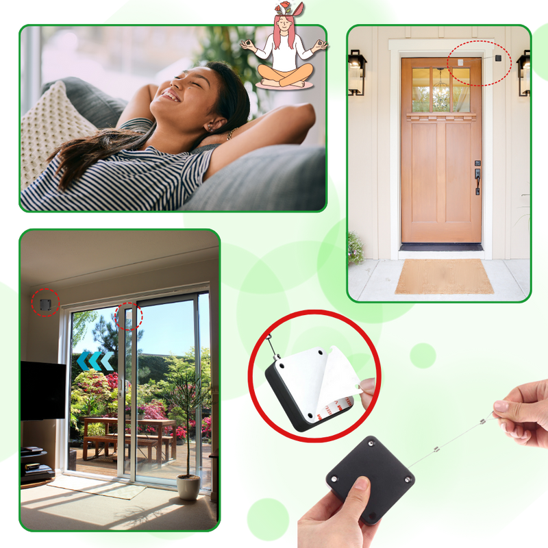 Ferme-porte automatique sans perçage