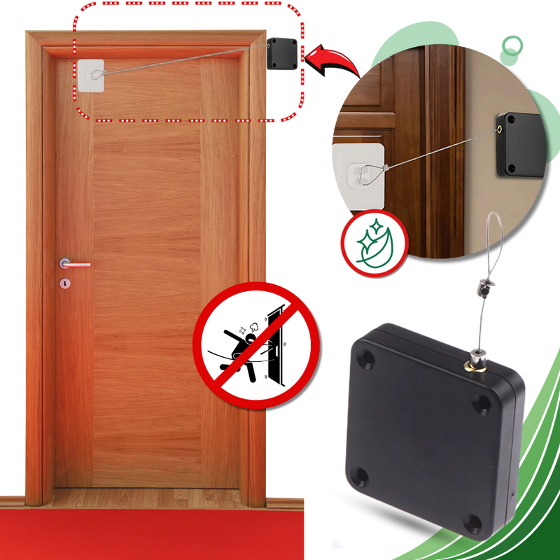 Ferme-porte automatique sans perçage