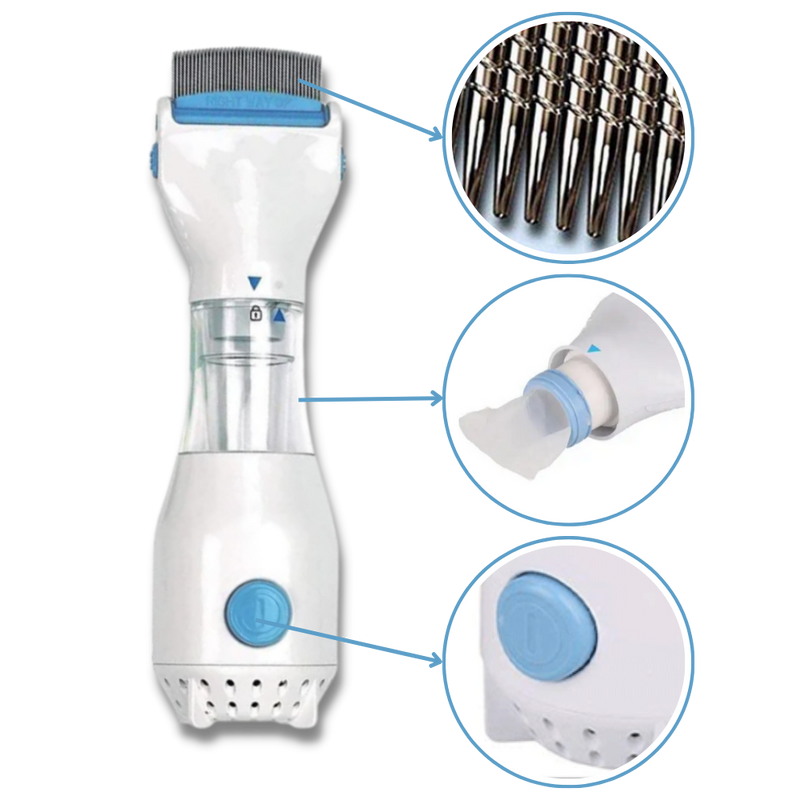 Peigne anti-poux électrique universel