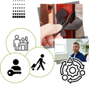 Serrure de porte de voyage universelle sans perçage