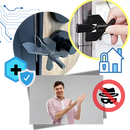 Serrure de porte de voyage universelle sans perçage