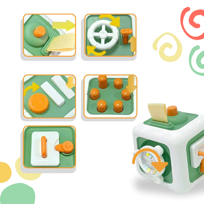 Jouet cube sensoriel 6 en 1