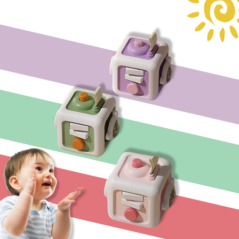 Jouet cube sensoriel 6 en 1