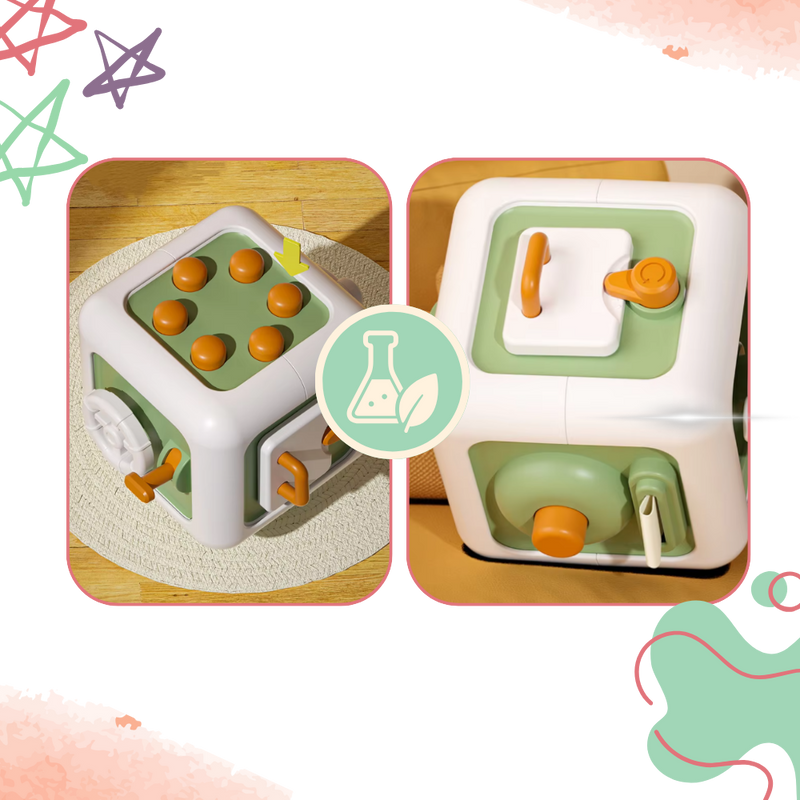 Jouet cube sensoriel 6 en 1