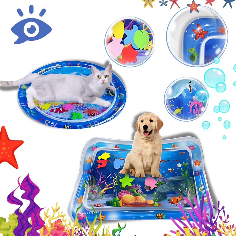 Tapis sensoriel d'eau pour animaux de compagnie