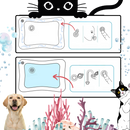 Tapis sensoriel d'eau pour animaux de compagnie