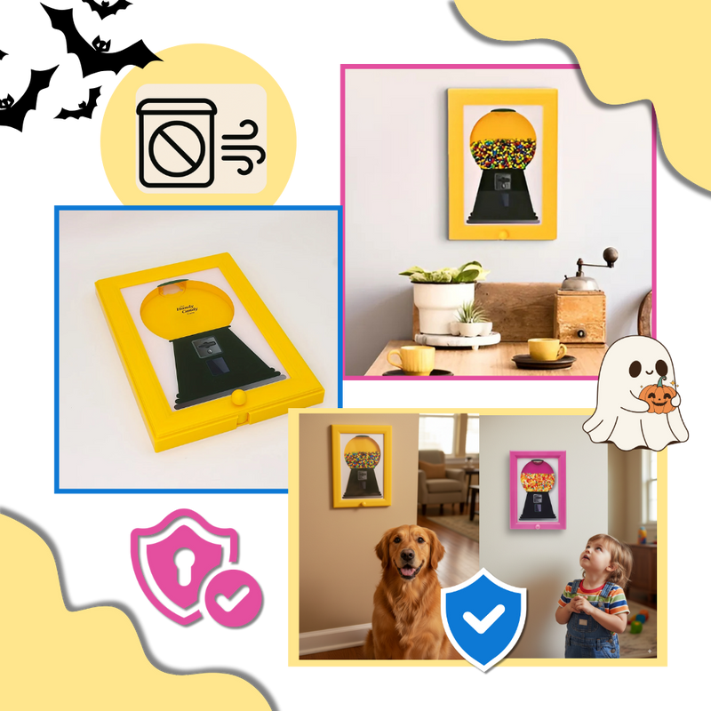 Distributeur de bonbons cadre mural