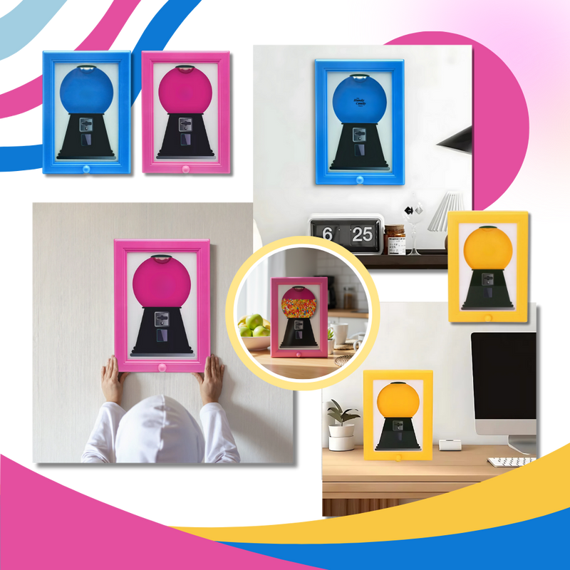 Distributeur de bonbons cadre mural