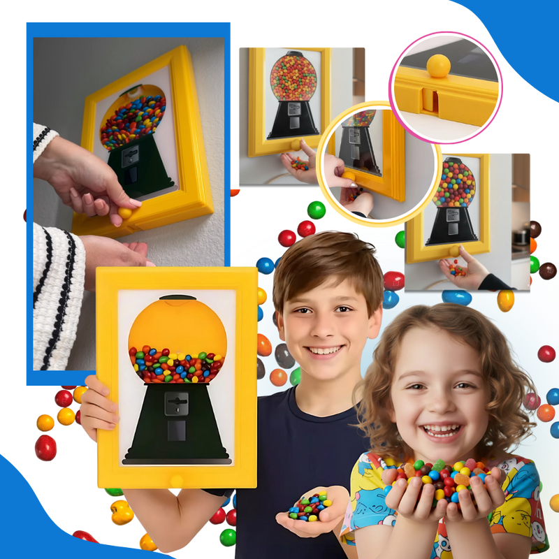 Distributeur de bonbons cadre mural