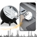 Enceinte magnétique à ferrofluide dansant