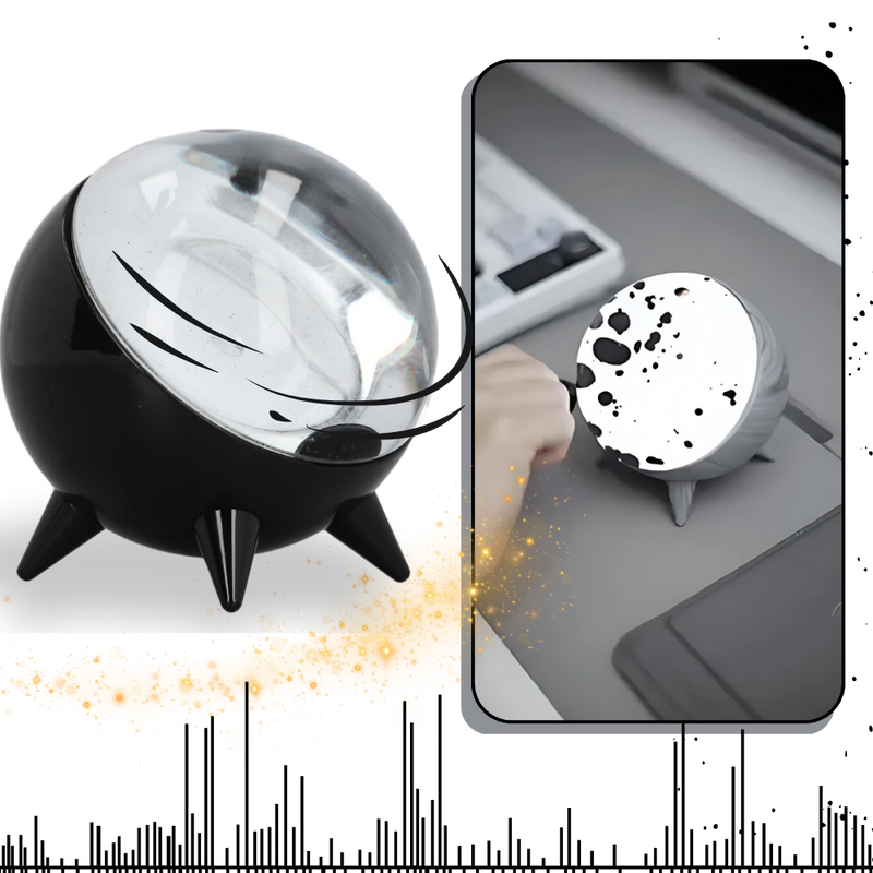 Enceinte magnétique à ferrofluide dansant