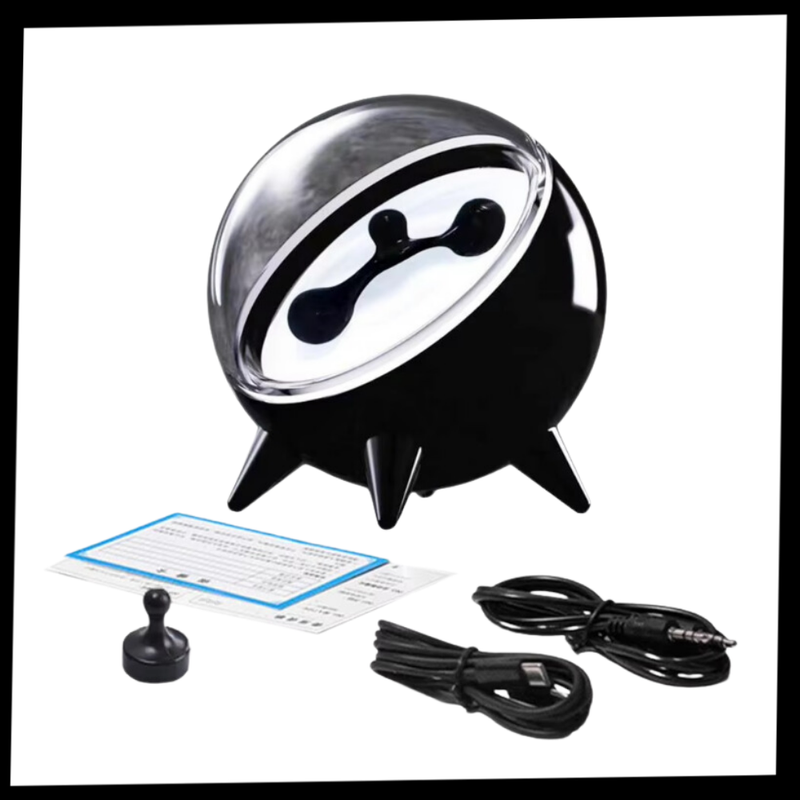 Enceinte magnétique à ferrofluide dansant